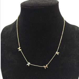 Benevolence LA MAMA Necklace Gold Tone 16+2 inch